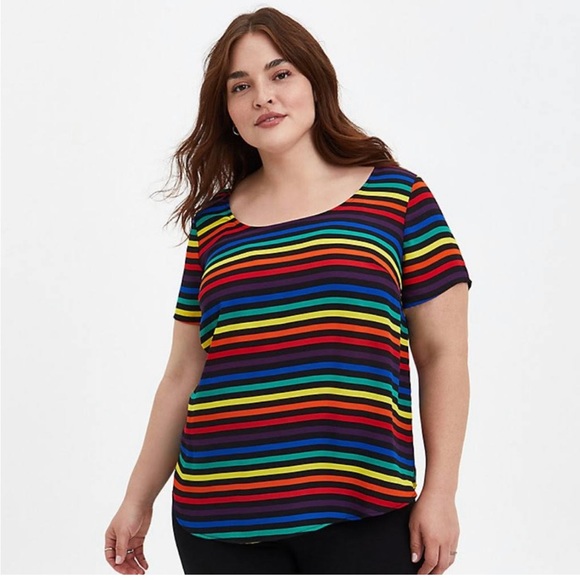 Women’s Torrid Abbey Georgette Button back blouse size 1 NWT - Picture 1 of 12